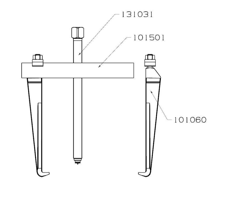 EXTRACTOR FORZA SERIE 1000 DE 2 PATAS
